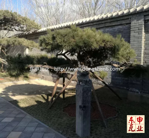 仿古鋁瓦屋面庭院 仿古鋁瓦屋面庭院